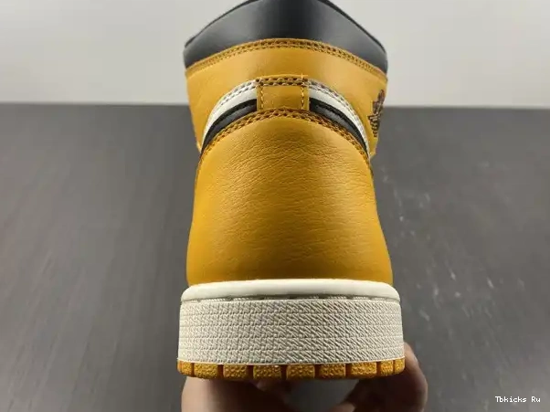 Cheap TBK Yellow 555088-711 Jordan Air 1 High Toe OG 0328